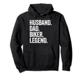 Husband Dad Biker Funny Motorcycle Hoodie - Custom Art Print for Adults - T-Shirt, Sweatshirt, Hoodie