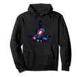Yoga Meditation Pose Galaxy Pattern Hoodie - Trendy Graphic Men Women - T-Shirt, Sweatshirt, Hoodie
