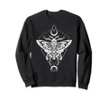 Beautiful Moth Goth Horror Antisocial Sweatshirt - Graphic Print Men Women - T-Shirt, Sweatshirt, Hoodie