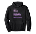 Bedtime Affirmations Adults Sleep And Hoodie - Minimalist Print Unisex - T-Shirt, Sweatshirt, Hoodie