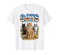 Cats Cat 70S 90S Cats Animal Lover T-Shirt - Novelty Apparel for Adults - T-Shirt, Sweatshirt, Hoodie
