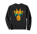 Funny Giraffe Silhouette Sunset Sweatshirt - Aesthetic Graphic for Adults - T-Shirt, Sweatshirt, Hoodie