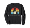 Antisocial Cat Club Introvert Cat Sweatshirt - Minimalist Print Unisex - T-Shirt, Sweatshirt, Hoodie