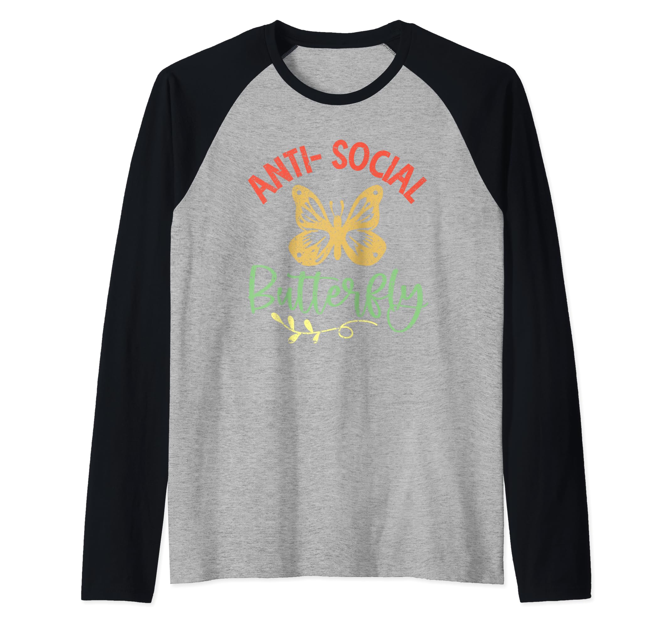 Antisocial Butterfly Funny Sweatshirt - Casual Everyday Wear Men Women - T-Shirt, Sweatshirt, Hoodie
