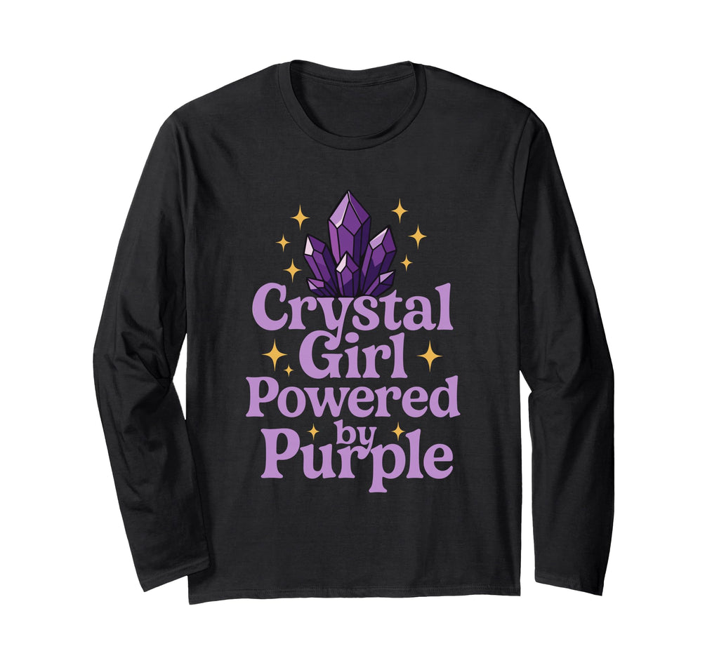 Amethyst Addict Healing Crystal Energy T-Shirt - Unique Graphic Men Women - T-Shirt, Sweatshirt, Hoodie