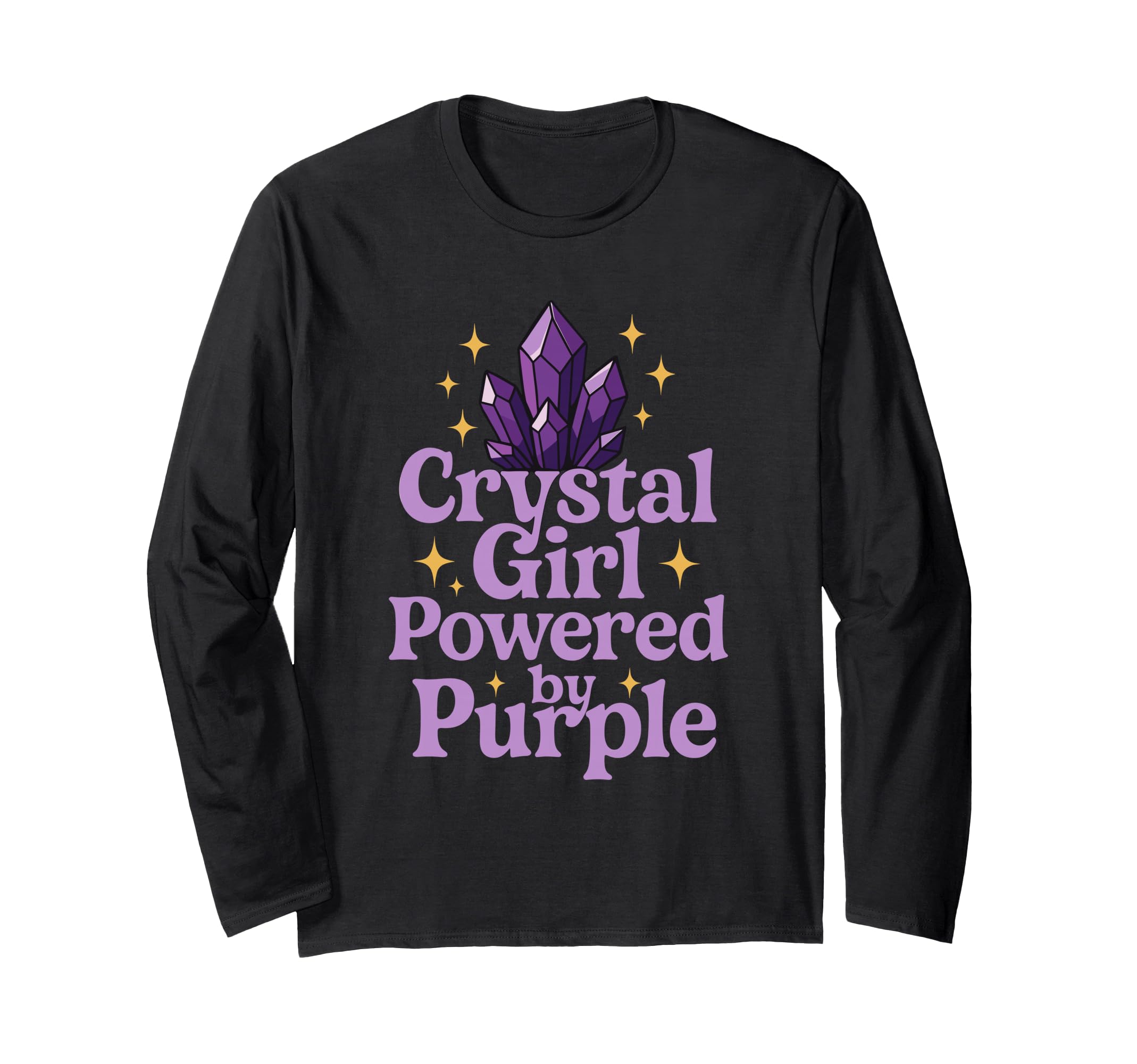 Amethyst Addict Healing Crystal Energy T-Shirt - Unique Graphic Men Women - T-Shirt, Sweatshirt, Hoodie
