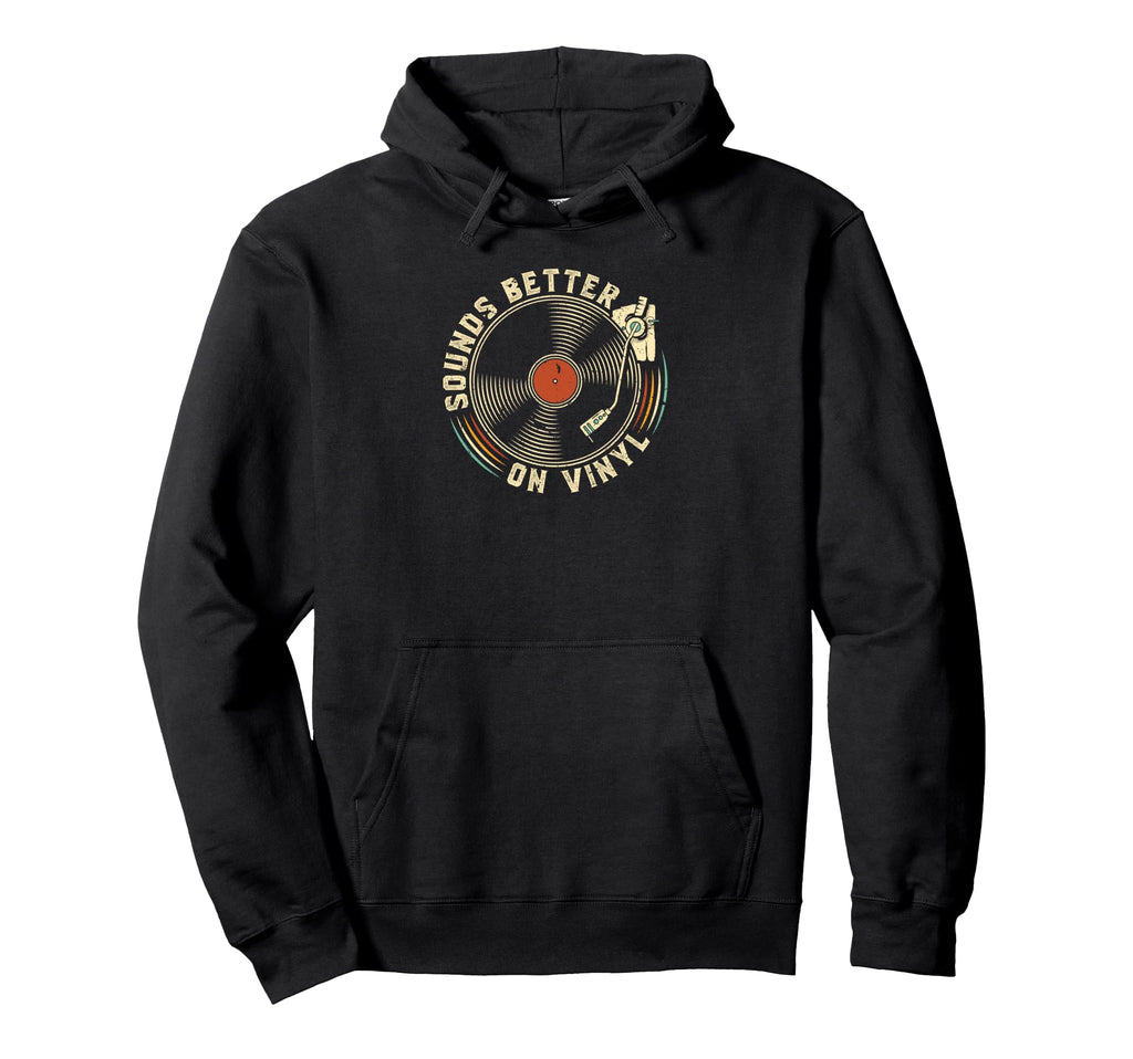 Vinyl Record Vinyl Record Player Hoodie - Custom Art Print for Adults - T-Shirt, Sweatshirt, Hoodie