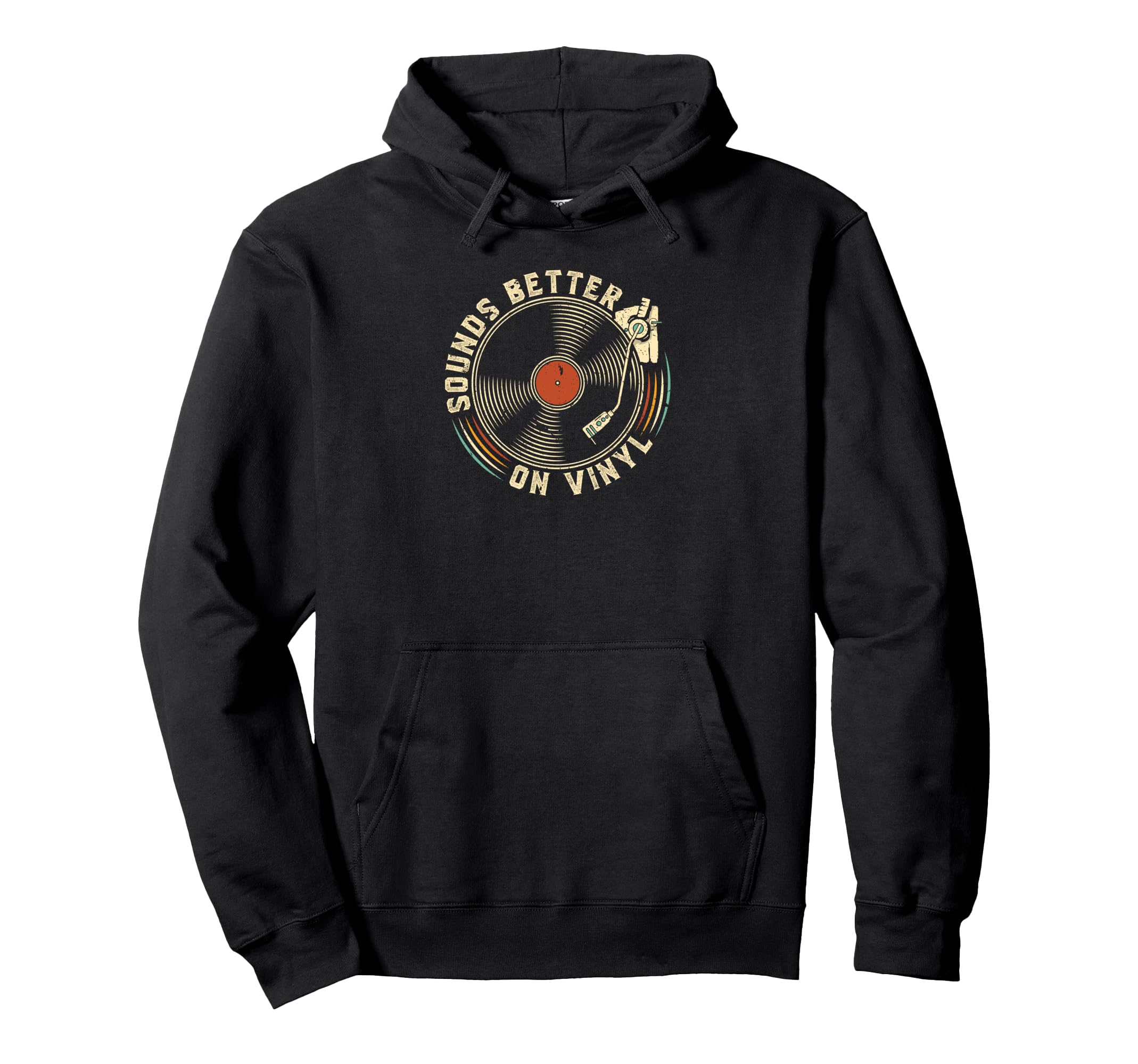 Vinyl Record Vinyl Record Player Hoodie - Custom Art Print for Adults - T-Shirt, Sweatshirt, Hoodie