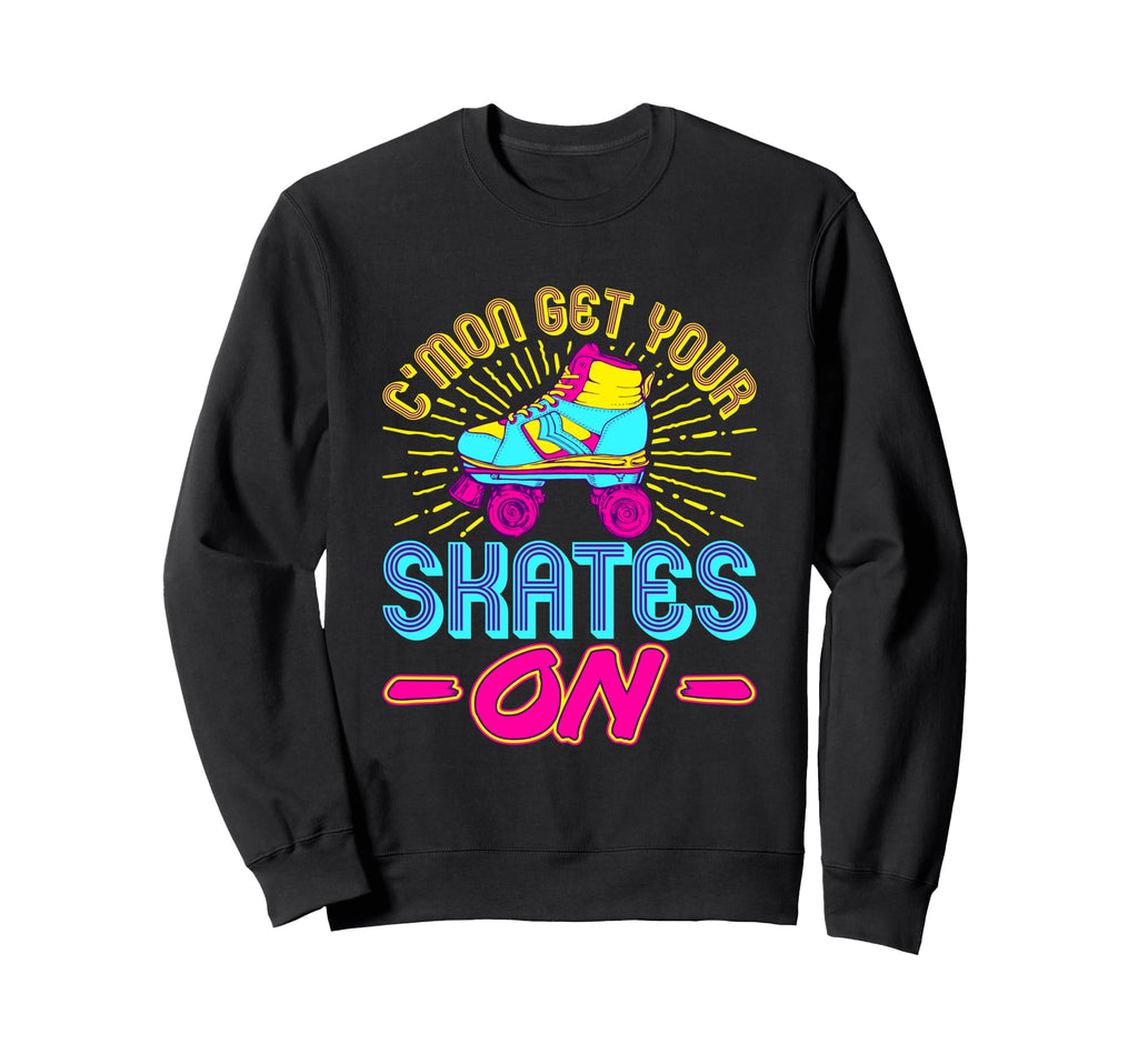 Roller Skating Skate Disco Skater Sweatshirt - Novelty Apparel Unisex - T-Shirt, Sweatshirt, Hoodie