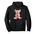 Pig Meditation Blissful Serenity Art Hoodie - Novelty Apparel Men Women - T-Shirt, Sweatshirt, Hoodie