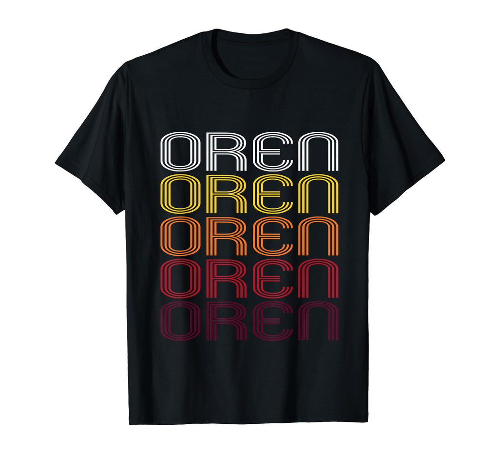 Oren Wordmark Pattern T-Shirt - Streetwear Style for Adults - T-Shirt, Sweatshirt, Hoodie