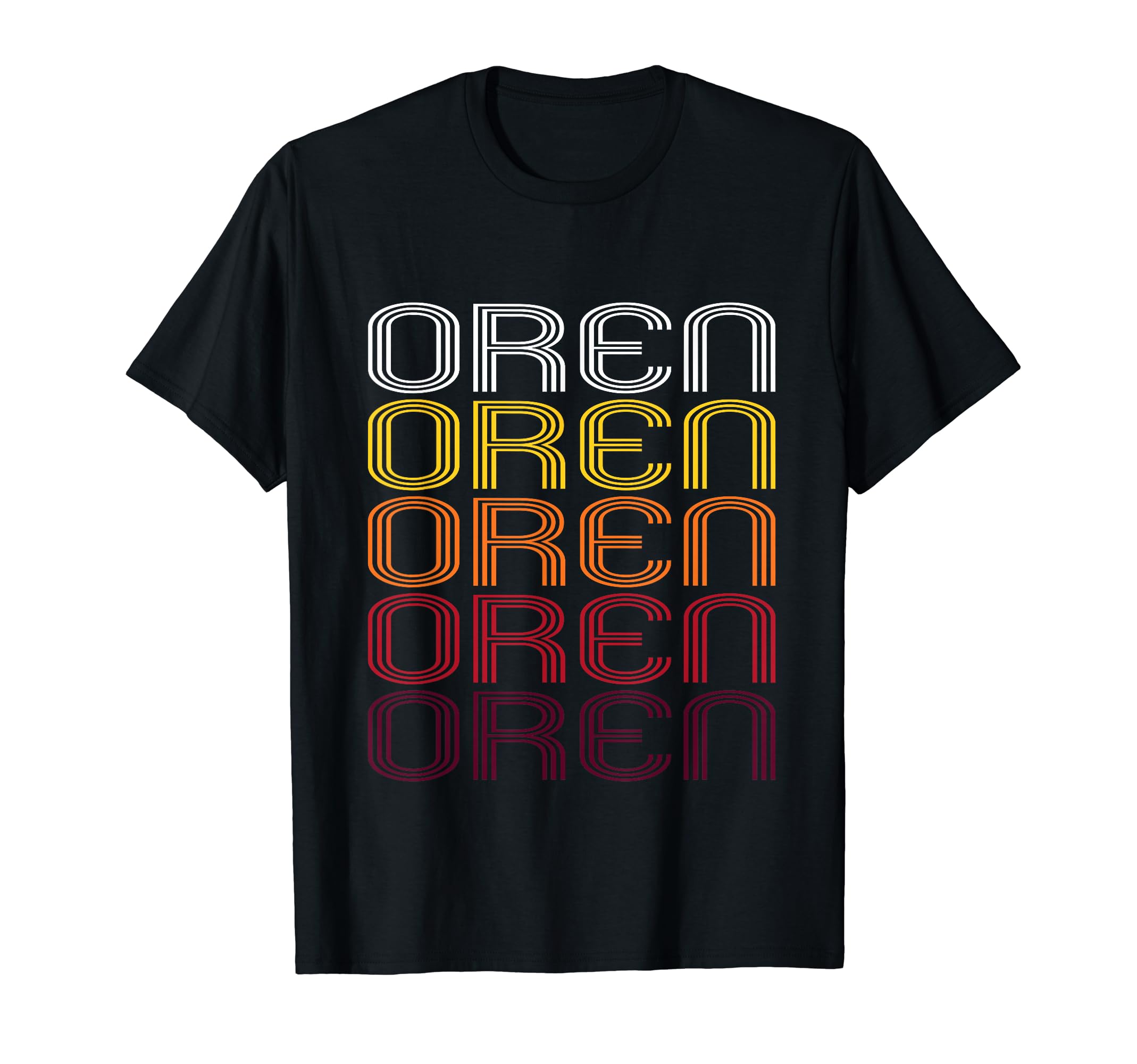 Oren Wordmark Pattern T-Shirt - Streetwear Style for Adults - T-Shirt, Sweatshirt, Hoodie