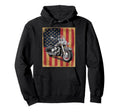 American Flag Motorcycle Cruiser Hoodie - Streetwear Style for Adults - T-Shirt, Sweatshirt, Hoodie