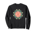 Floral Mandala Meditation Lotus Sweatshirt - Trendy Graphic Unisex - T-Shirt, Sweatshirt, Hoodie