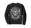 Skull Helmet Motorcycle Greaser Sweatshirt - Aesthetic Graphic Men Women - T-Shirt, Sweatshirt, Hoodie