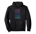 James Funny Name Hoodie - Minimalist Print Men Women - T-Shirt, Sweatshirt, Hoodie
