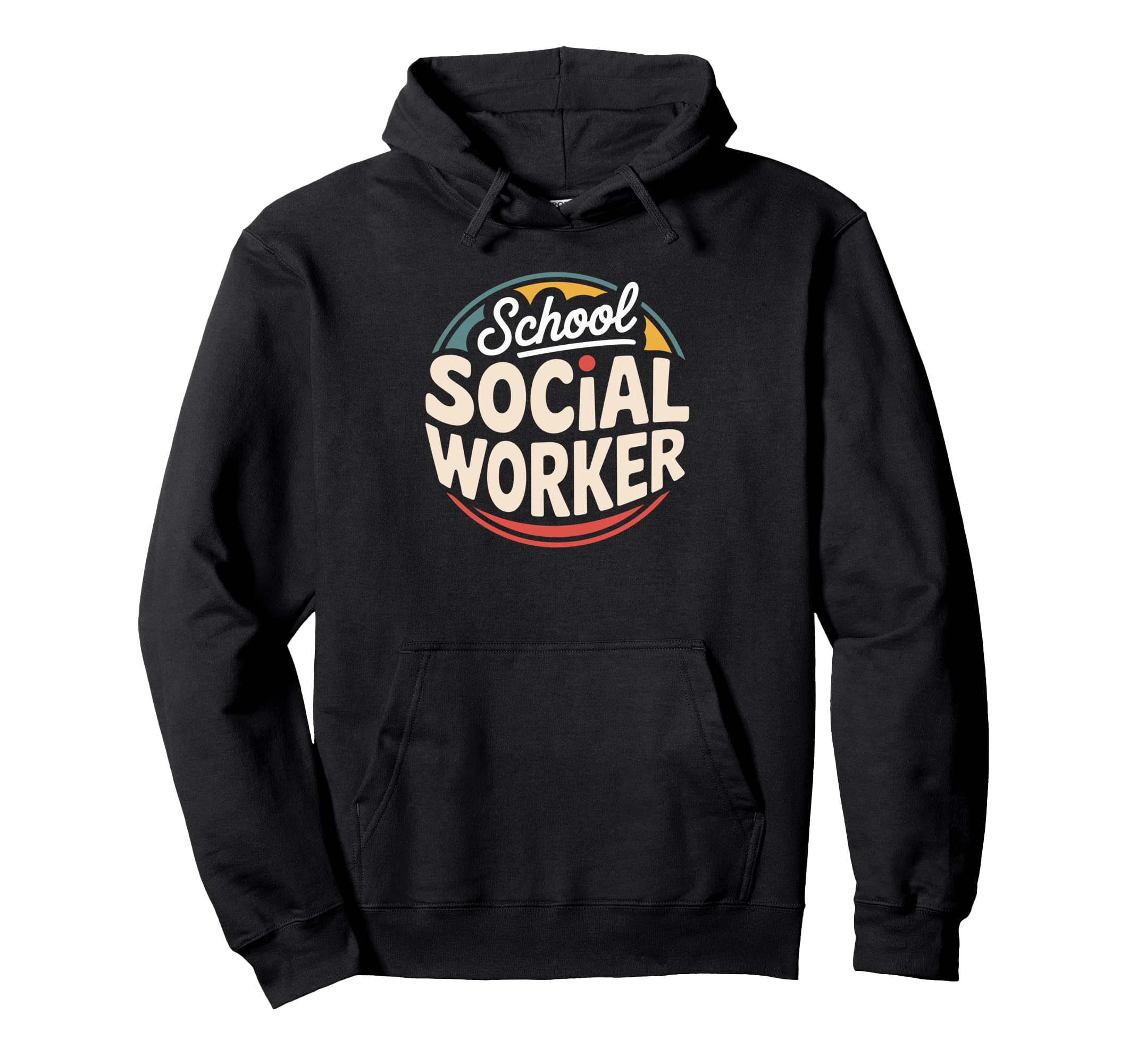 Social Worker Typography Counselor Hoodie - Aesthetic Graphic Men Women - T-Shirt, Sweatshirt, Hoodie