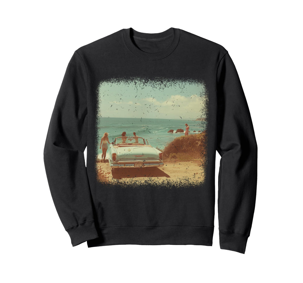 Beach Road Trip Coastal Photo Sweatshirt - Streetwear Style Men Women - T-Shirt, Sweatshirt, Hoodie