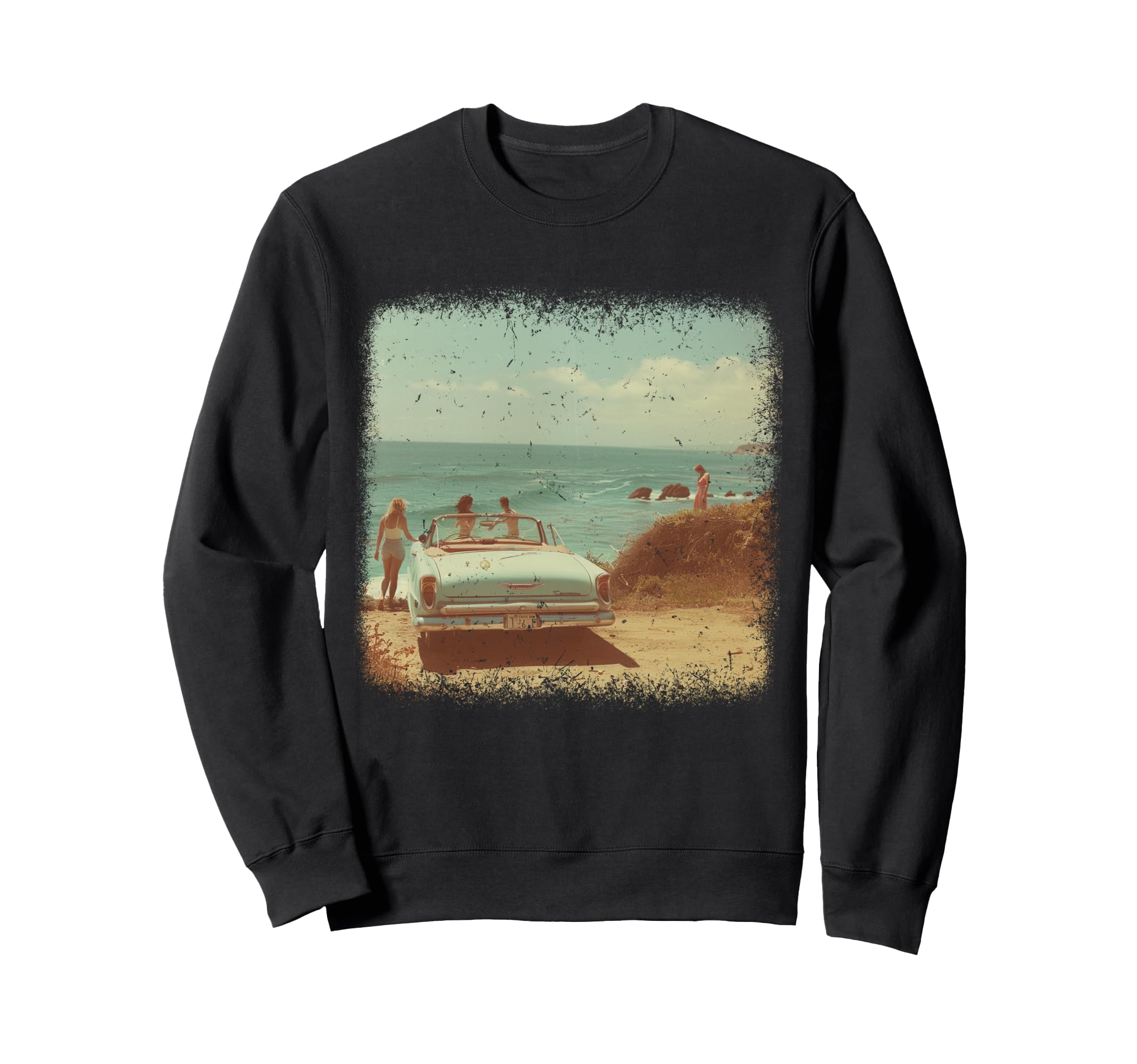Beach Road Trip Coastal Photo Sweatshirt - Streetwear Style Men Women - T-Shirt, Sweatshirt, Hoodie