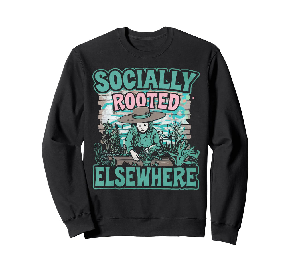 Introvert Gardener Shyness Garden Sweatshirt - Custom Art Print Unisex - T-Shirt, Sweatshirt, Hoodie