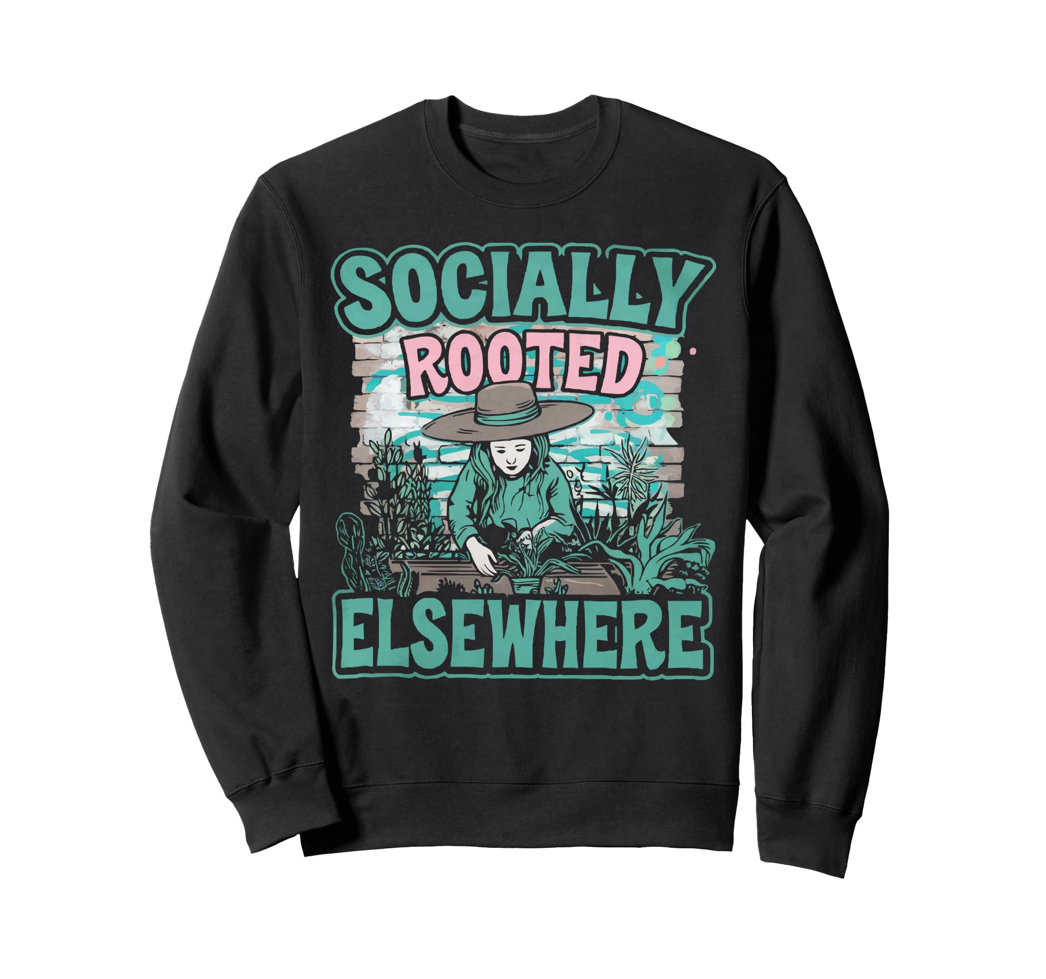 Introvert Gardener Shyness Garden Sweatshirt - Custom Art Print Unisex - T-Shirt, Sweatshirt, Hoodie