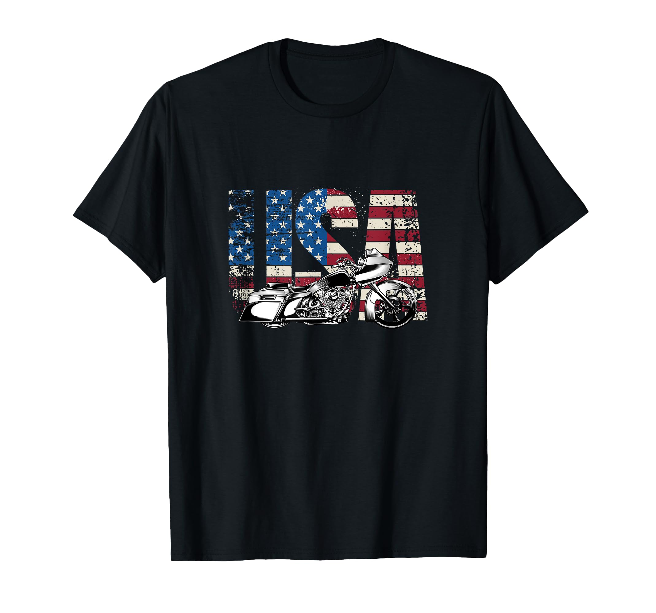 Motorcycle Usa Motorcycle T-Shirt - Trendy Graphic for Adults - T-Shirt, Sweatshirt, Hoodie