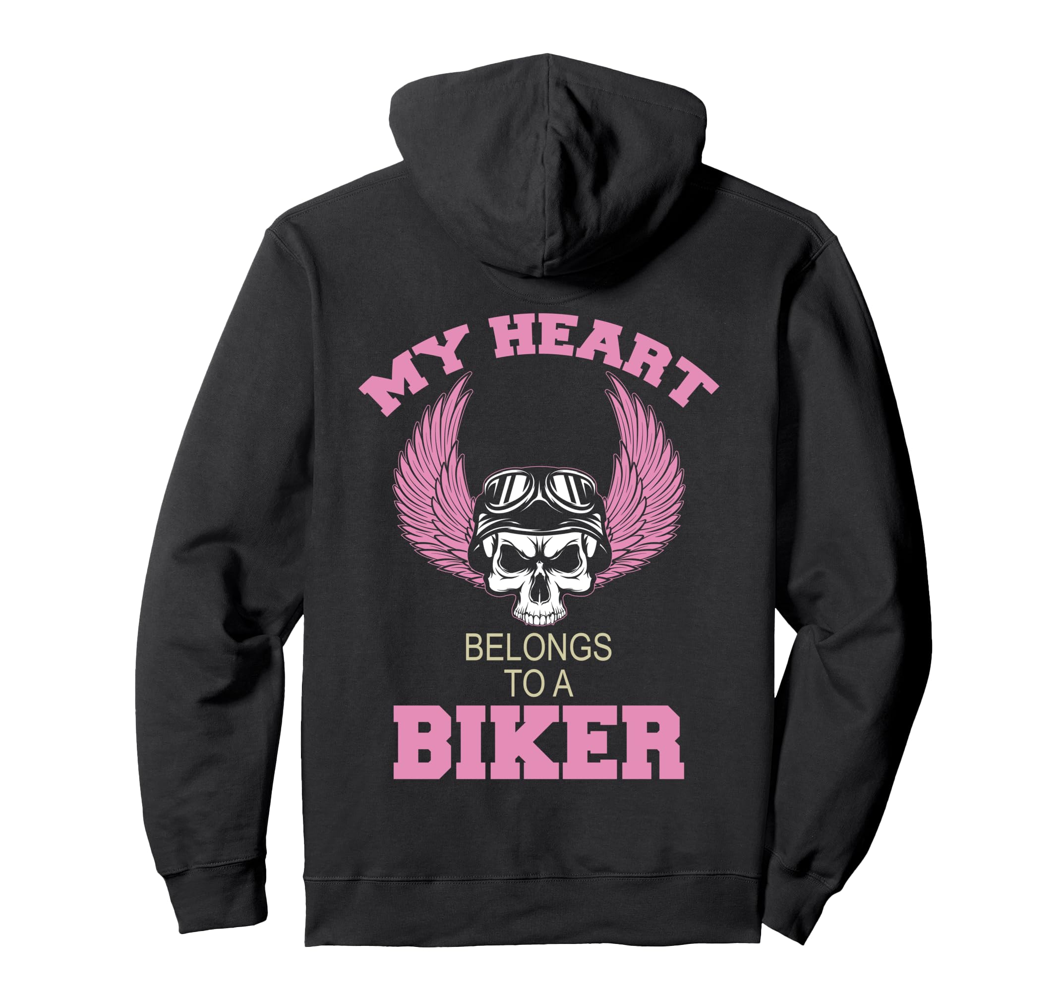 My Heart Belongs To Biker Proud Hoodie - Minimalist Print Men Women - T-Shirt, Sweatshirt, Hoodie
