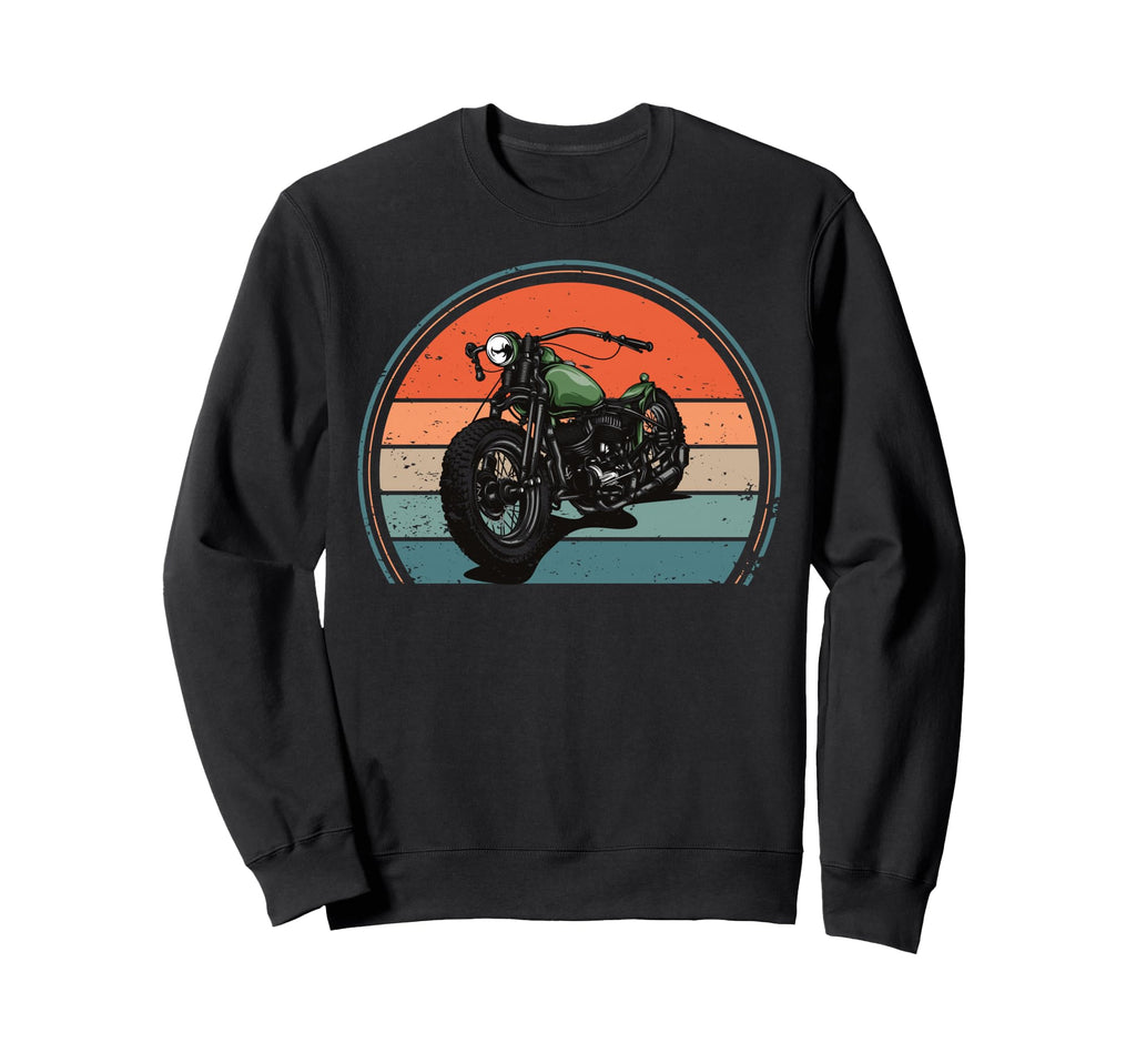 Motorcycling Biker Sunset Motorcycle Sweatshirt - Streetwear Style Unisex - T-Shirt, Sweatshirt, Hoodie