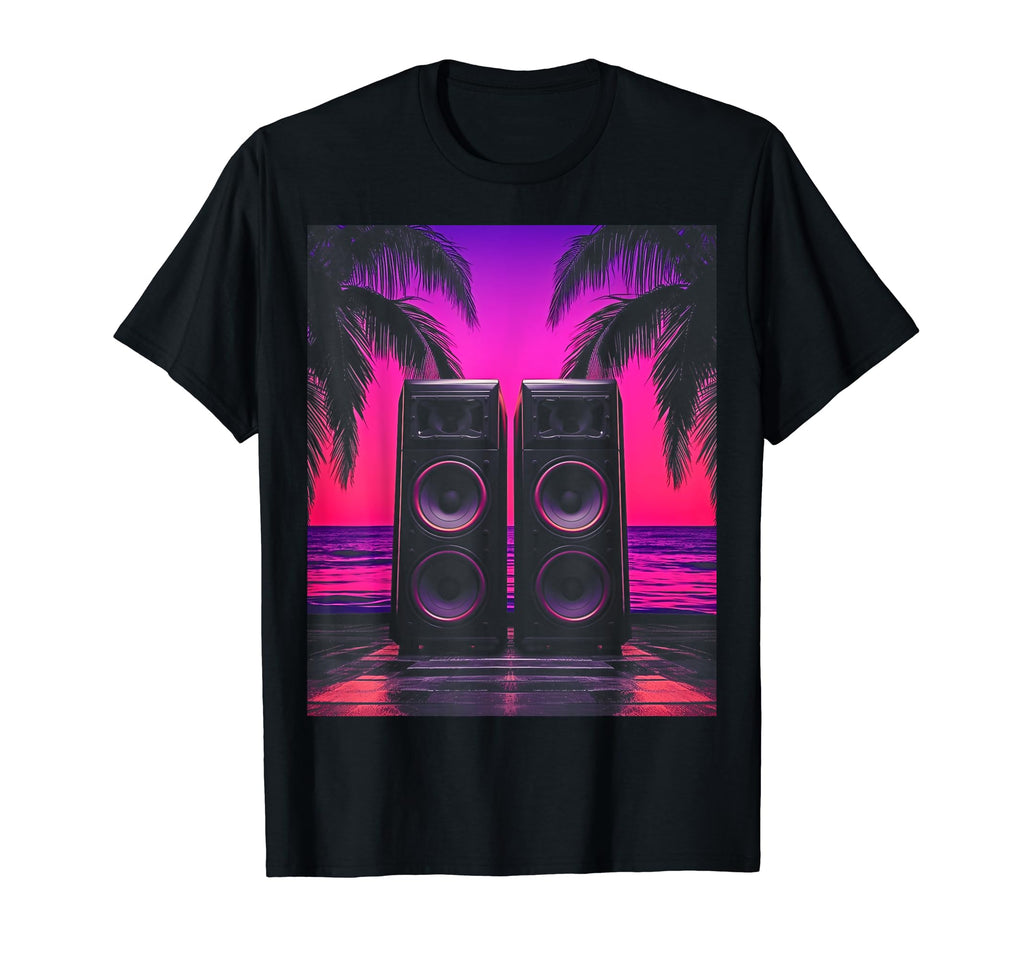 Vaporwave Stereo Speakers 80S T-Shirt - Streetwear Style for Adults - T-Shirt, Sweatshirt, Hoodie