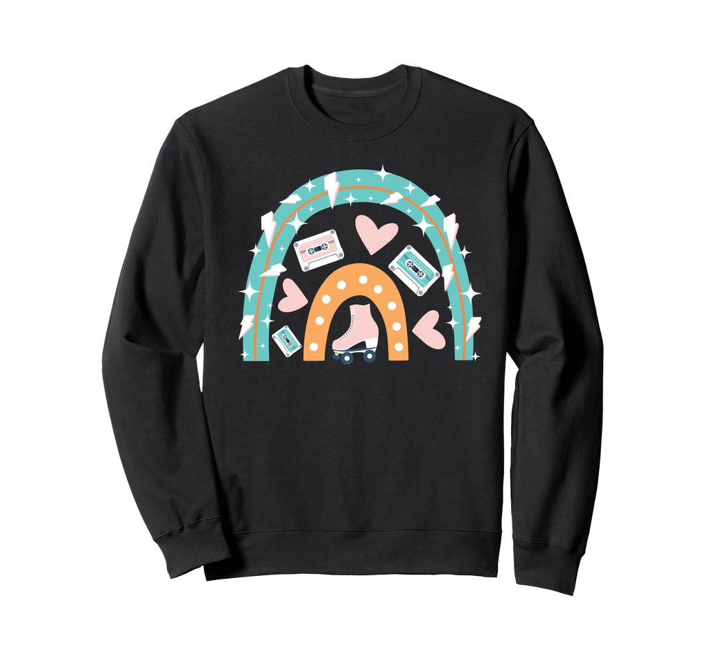 Roller Skating Skate Rainbow Sweatshirt - Custom Art Print for Adults - T-Shirt, Sweatshirt, Hoodie