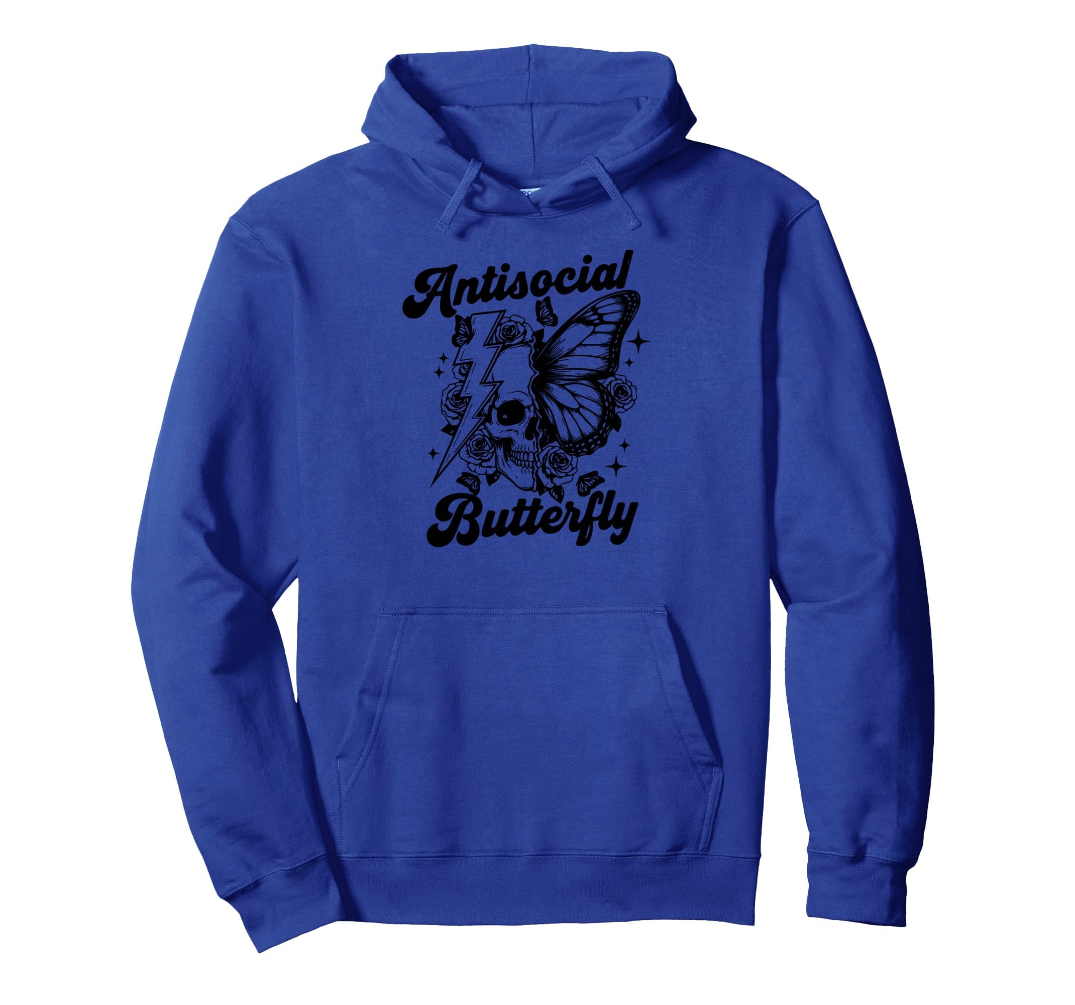 Anti Social Butterfly Hoodie - Streetwear Style Unisex - T-Shirt, Sweatshirt, Hoodie