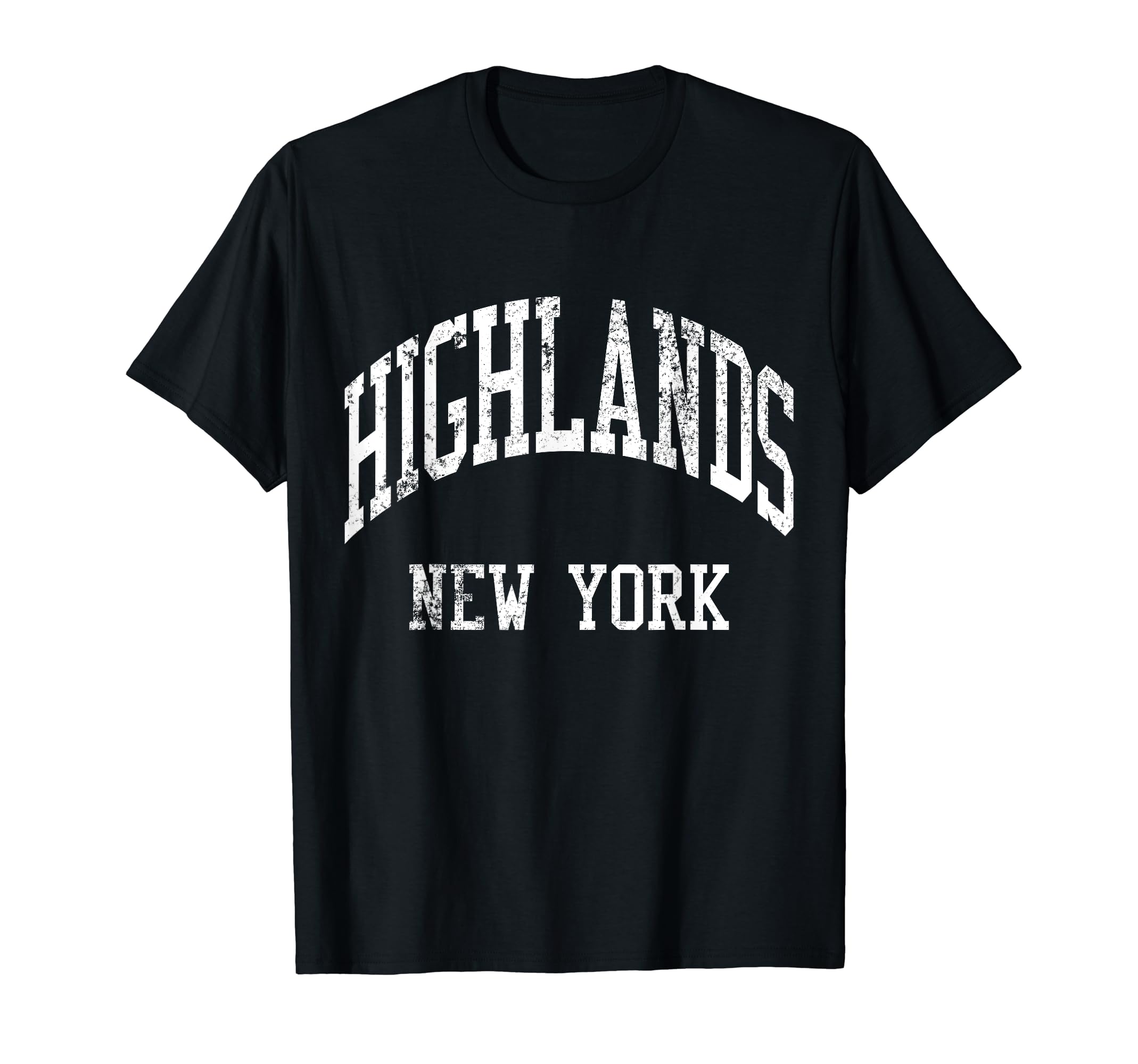 Highlands New York 70S College Sports T-Shirt - Graphic Print for Adults - T-Shirt, Sweatshirt, Hoodie