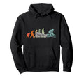 Moped Bike Mofas Moped Evolution Hoodie - Trendy Graphic for Adults - T-Shirt, Sweatshirt, Hoodie