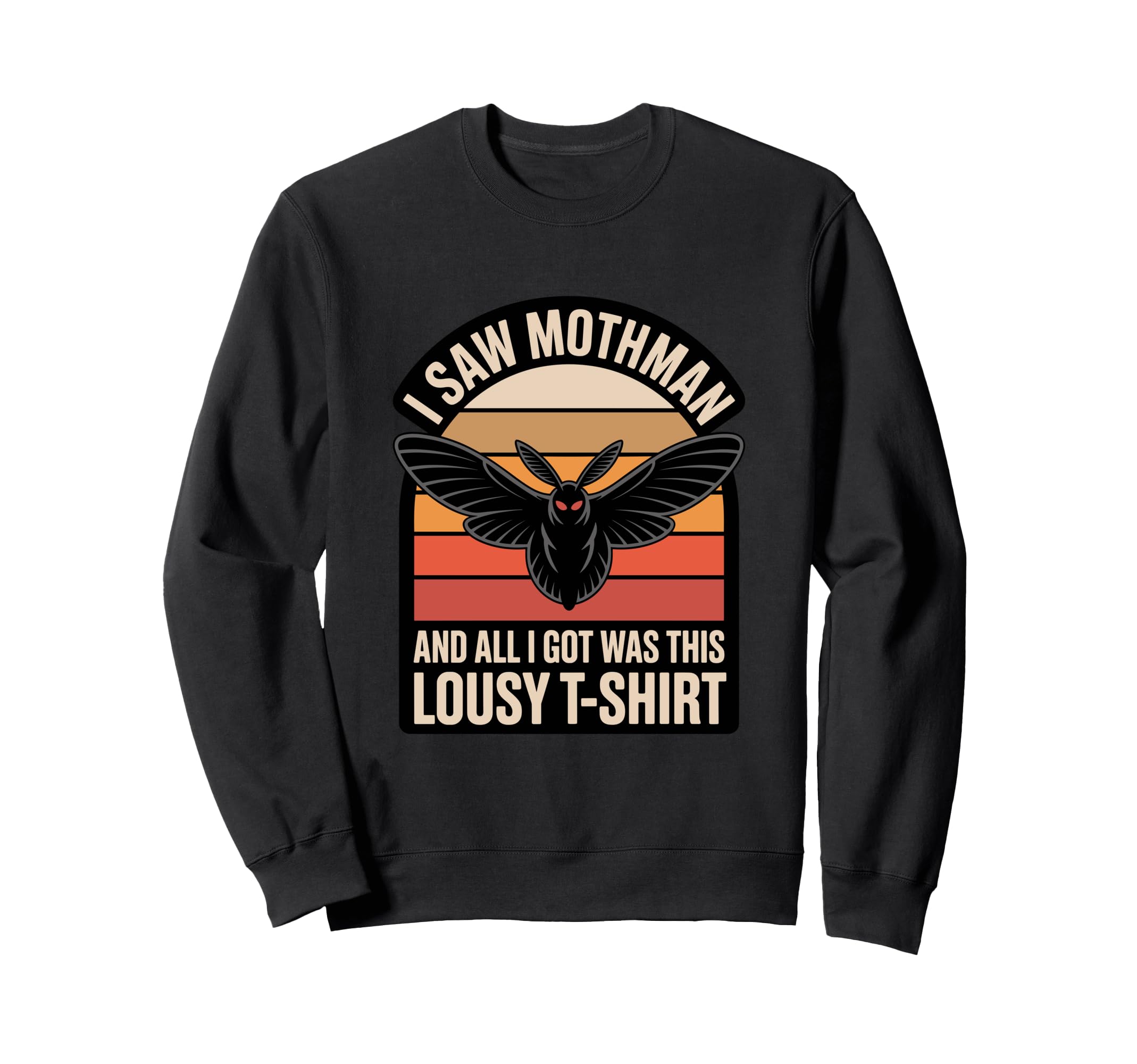 Moth Mann Cryptid Anti Social Butterfly Sweatshirt - Graphic Print Unisex - T-Shirt, Sweatshirt, Hoodie