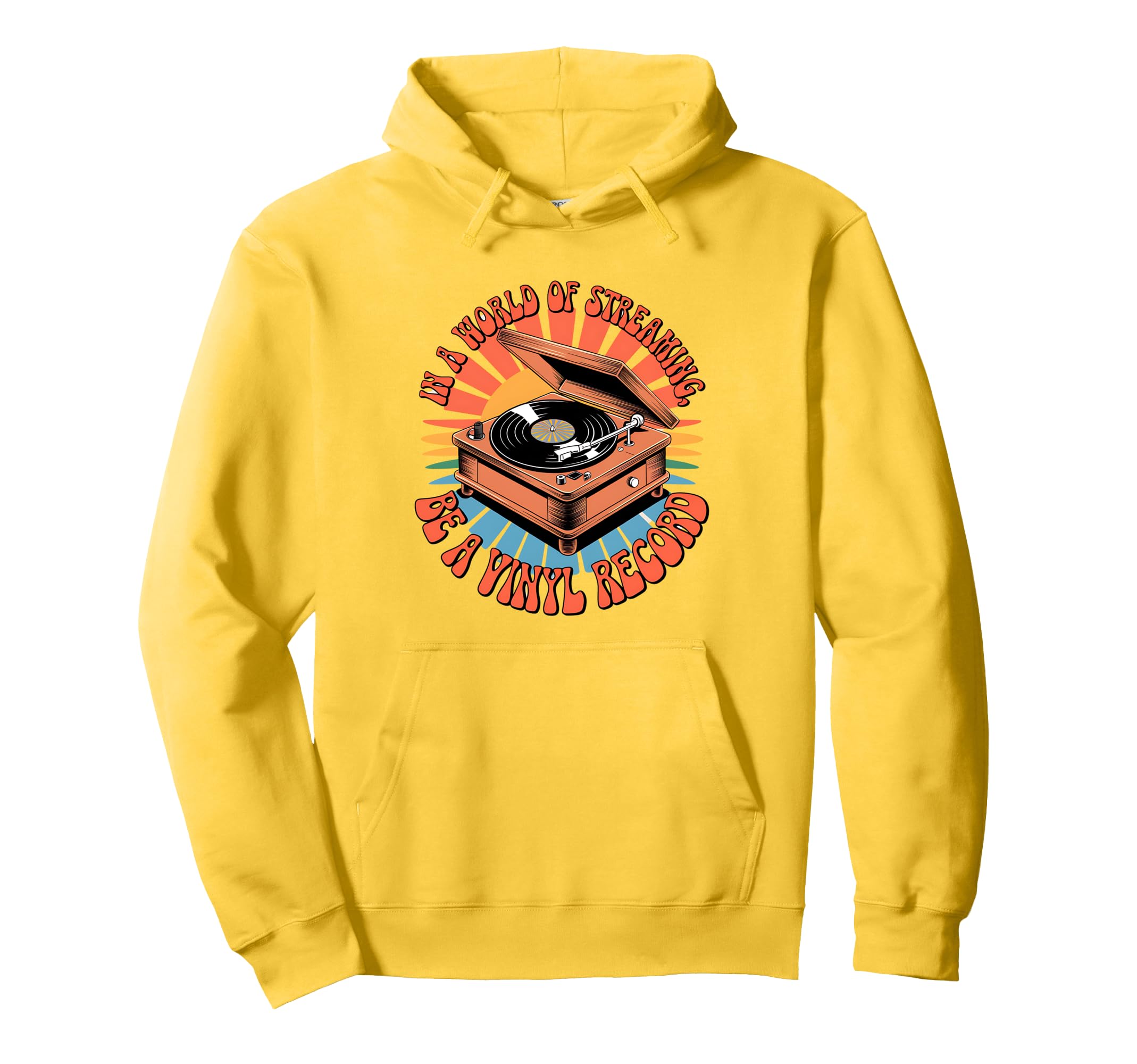 Vinyl Record Player Lover Funny Music Hoodie - Trendy Graphic for Adults - T-Shirt, Sweatshirt, Hoodie