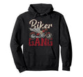 Motorcycle Biker Biker Gang Hoodie - Novelty Apparel Unisex - T-Shirt, Sweatshirt, Hoodie