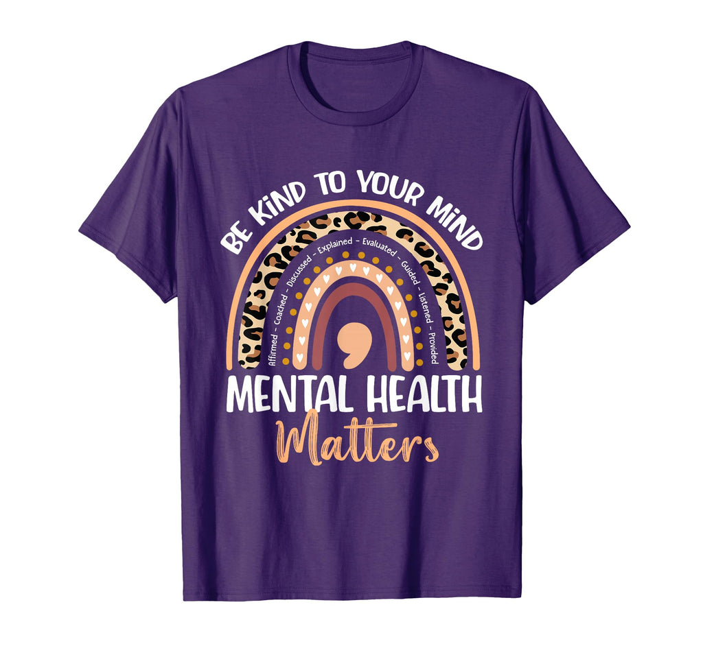 Be Kind To Your Mind Mental Health T-Shirt - Minimalist Print for Adults - T-Shirt, Sweatshirt, Hoodie