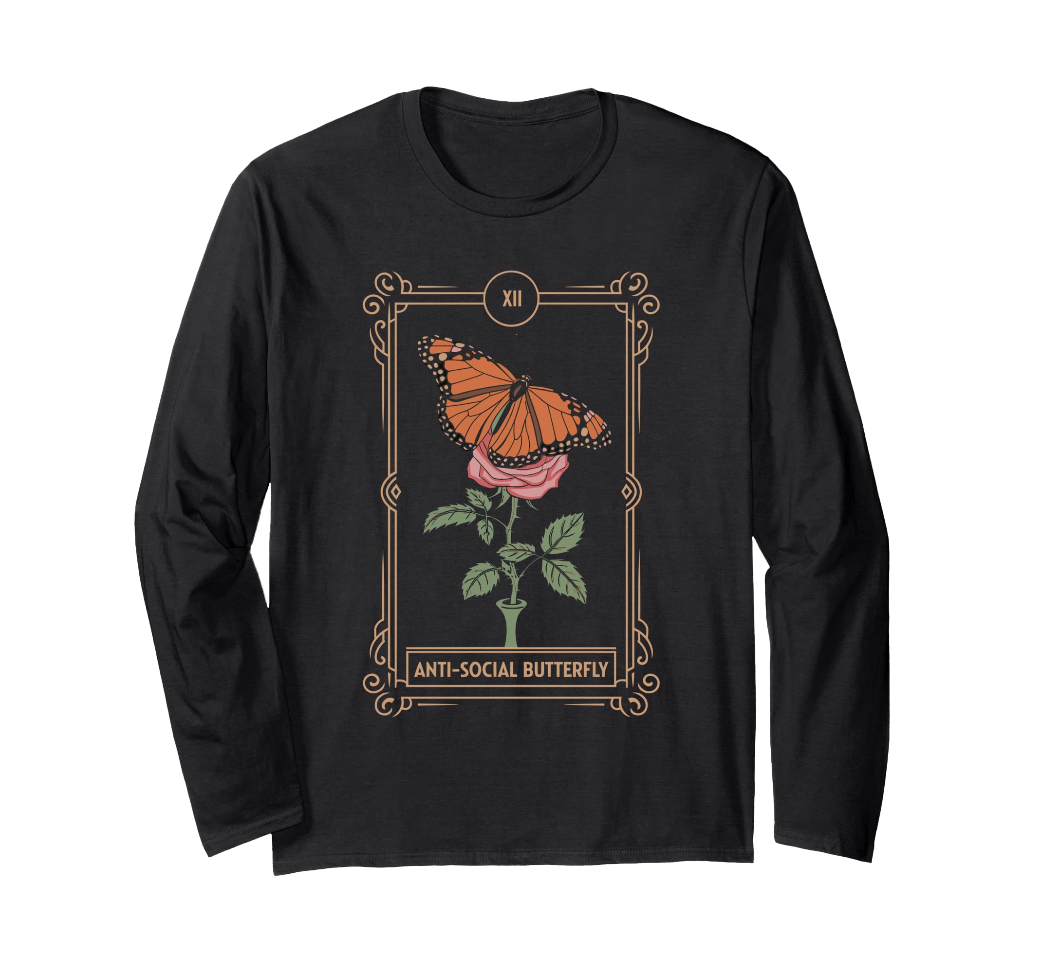 Anti Social Butterfly Tarot T-Shirt - Streetwear Style for Adults - T-Shirt, Sweatshirt, Hoodie