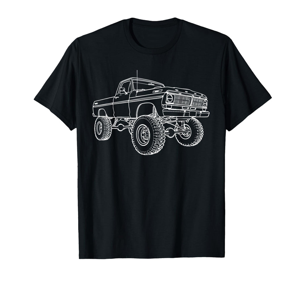 4X4 Bumpside F Truck Single Cab Obs T-Shirt - Custom Art Print for Adults - T-Shirt, Sweatshirt, Hoodie