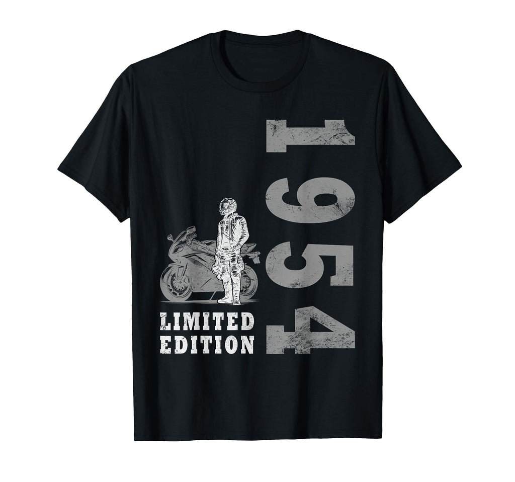 70 Years Biker 1954 Motorcycle T-Shirt - Novelty Apparel Unisex - T-Shirt, Sweatshirt, Hoodie