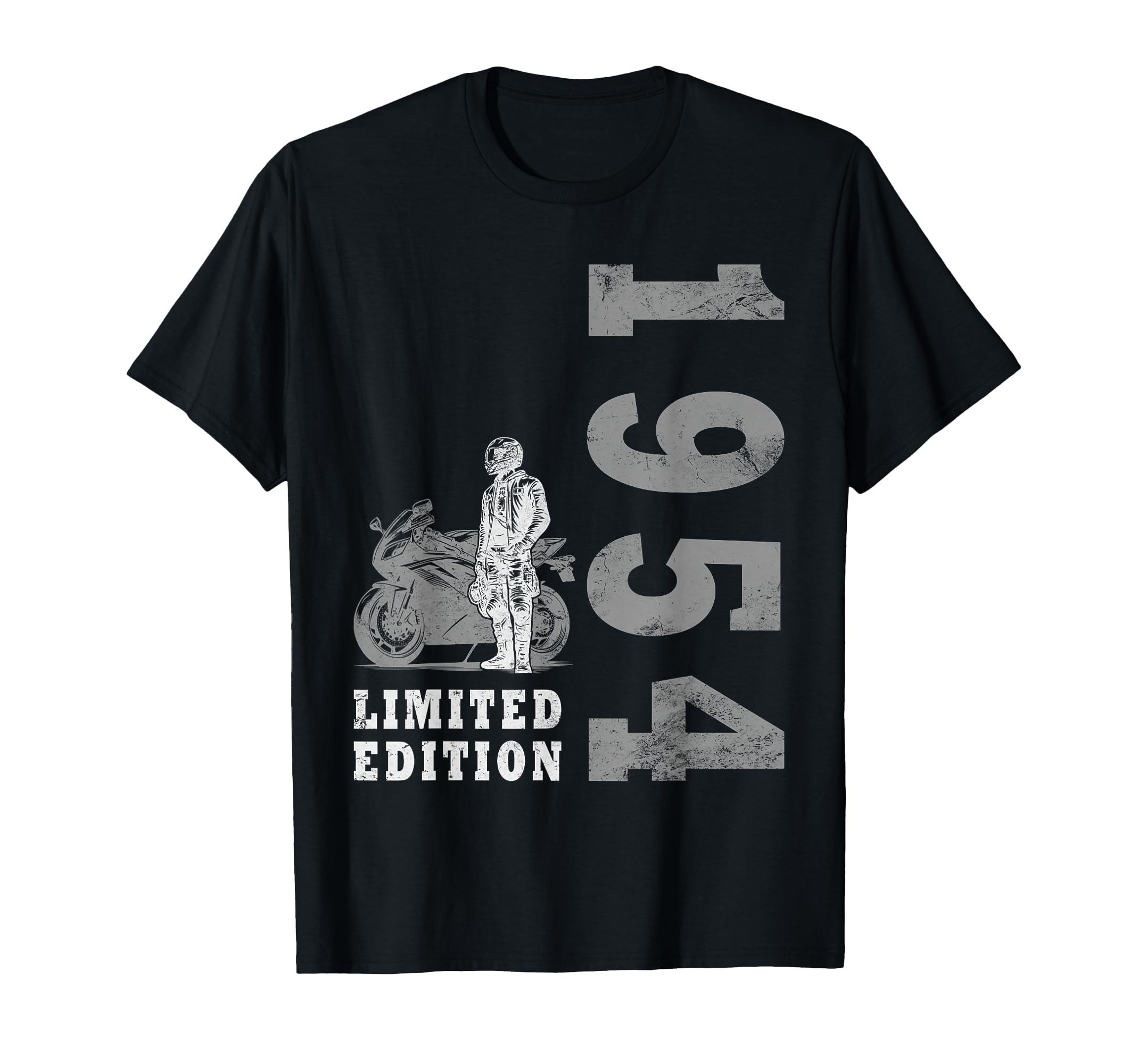 70 Years Biker 1954 Motorcycle T-Shirt - Novelty Apparel Unisex - T-Shirt, Sweatshirt, Hoodie