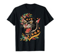 Panther American Traditional Old T-Shirt - Fun Novelty Design Men Women - T-Shirt, Sweatshirt, Hoodie