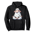 Meditation Sheep Yoga Pose Relaxing Animal Hoodie - Minimalist Print Unisex - T-Shirt, Sweatshirt, Hoodie