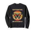 Antisocial Butterfly Gift Hoodie - Aesthetic Graphic for Adults - T-Shirt, Sweatshirt, Hoodie