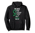 Devil Depression Awareness Support Ribbon Hoodie - Streetwear Style Unisex - T-Shirt, Sweatshirt, Hoodie