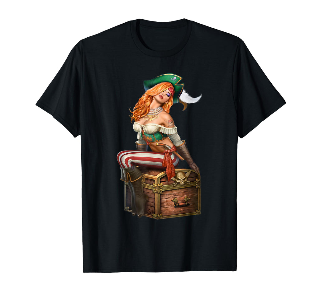 Pin Up Pirate Tattoo Sailor T-Shirt - Aesthetic Graphic Men Women - T-Shirt, Sweatshirt, Hoodie