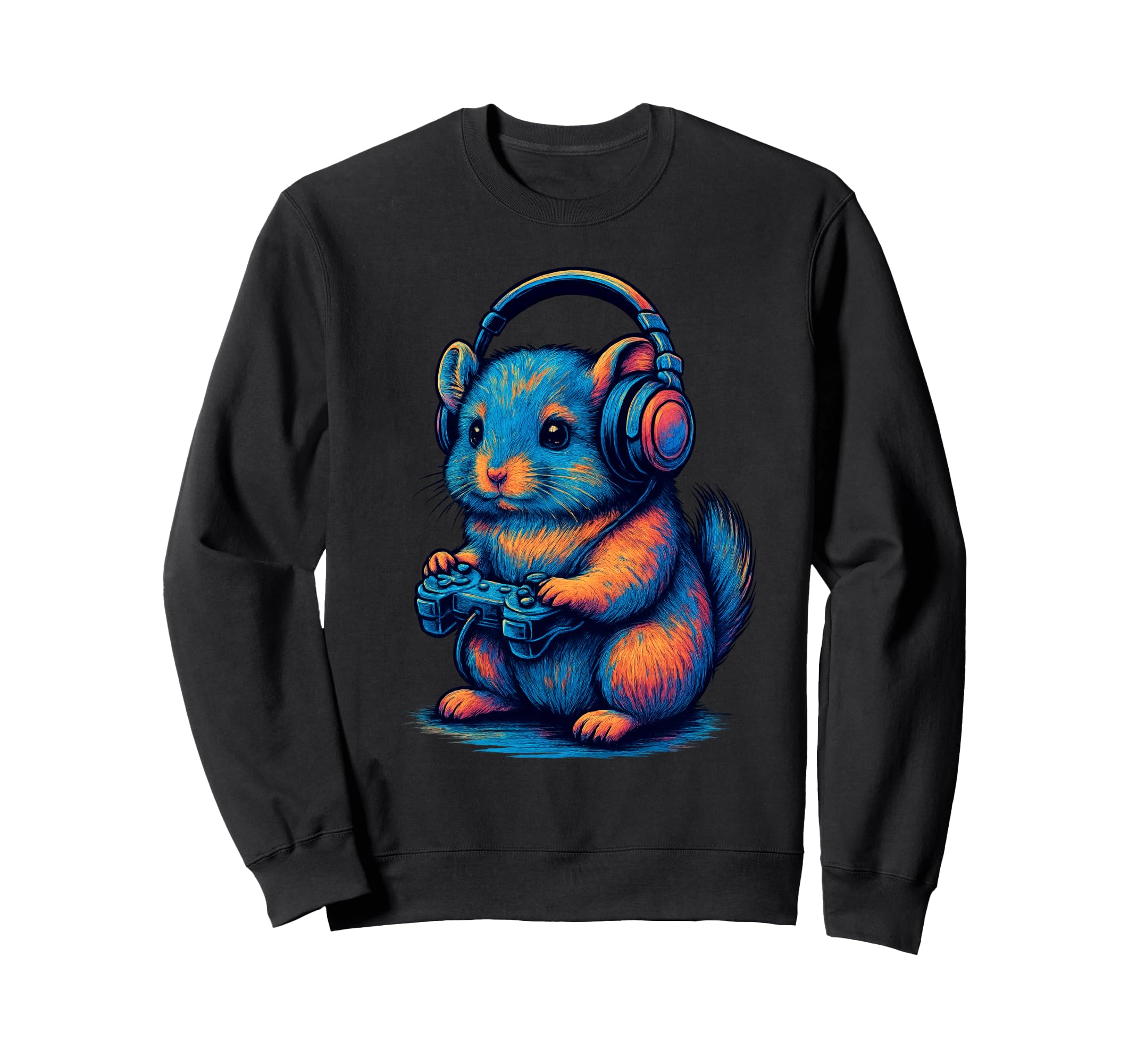 Chinchilla Gamer Gaming Pet Lover Sweatshirt - Unique Graphic for Adults - T-Shirt, Sweatshirt, Hoodie