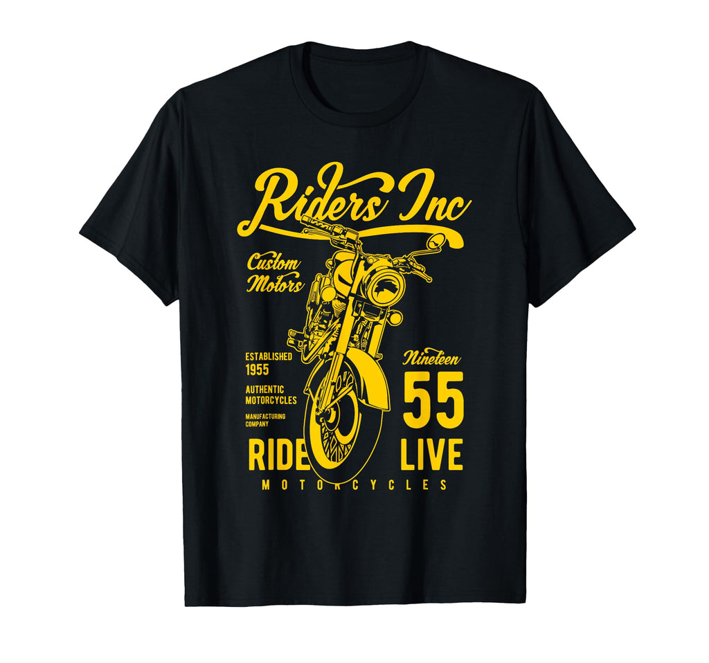 Riders Inc 1955 Motorcycle T-Shirt - Aesthetic Graphic for Adults - T-Shirt, Sweatshirt, Hoodie