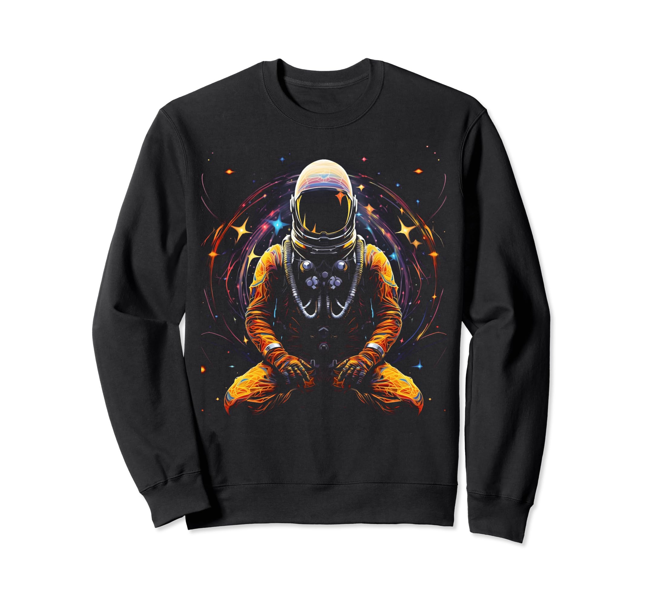 Synthwave Astronaut Cyberpunk Sweatshirt - Fun Novelty Design Men Women - T-Shirt, Sweatshirt, Hoodie