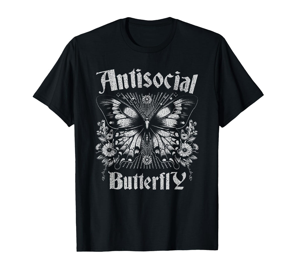 Sarcastic Antisocial Butterfly T-Shirt - Minimalist Print for Adults - T-Shirt, Sweatshirt, Hoodie